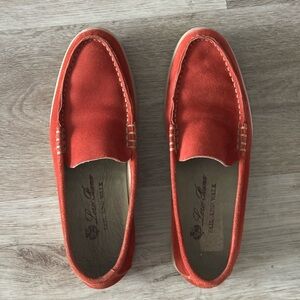 Loro Piana Summer Walk Suede Boat Shoes Loafers